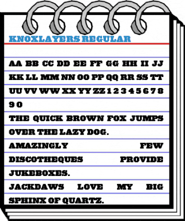 KnoxLayers Regular Font