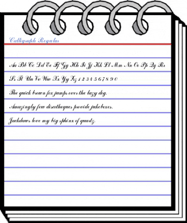 Calligraph Regular Font