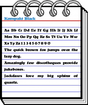 Kompakt Black Font