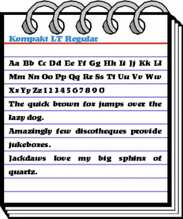 Kompakt LT Regular Font