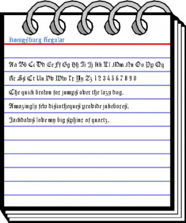 Konigsburg Regular Font