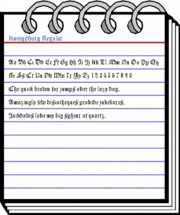 Konigsburg Regular Font