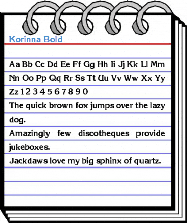 Korinna Bold Font
