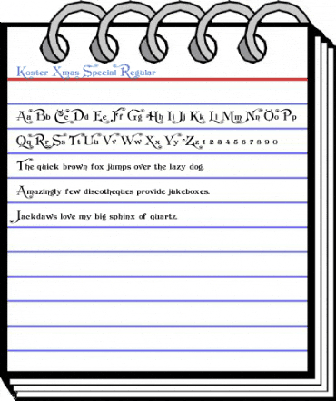 Koster Xmas Special Regular Font