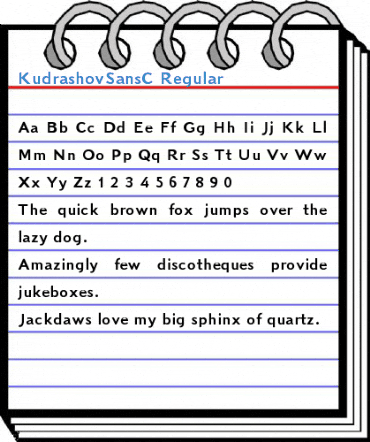 KudrashovSansC Regular Font