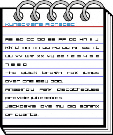 Kunstware Alphabet Font