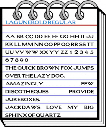 LaguneBold Regular Font