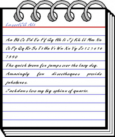 LaserICG Alt Font