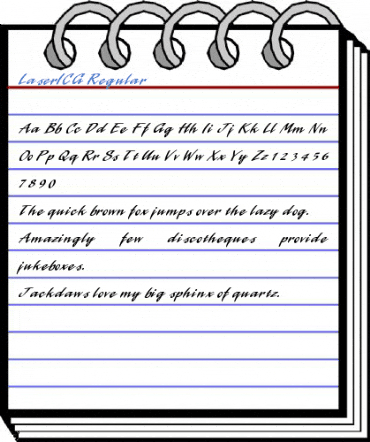 LaserICG Regular Font