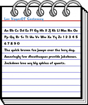 Las VegasOT Castaway Font