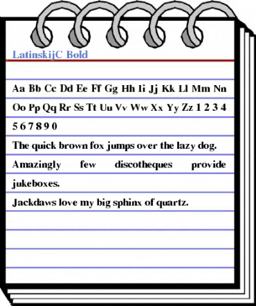 LatinskijC Bold Font