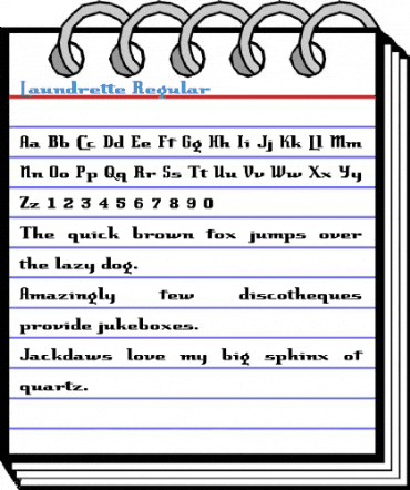 Laundrette Regular Font