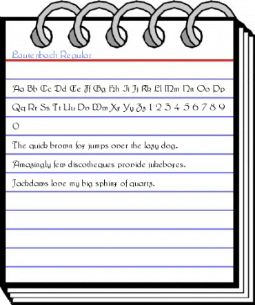 Lautenbach Regular Font