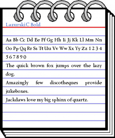 LazurskiC Font