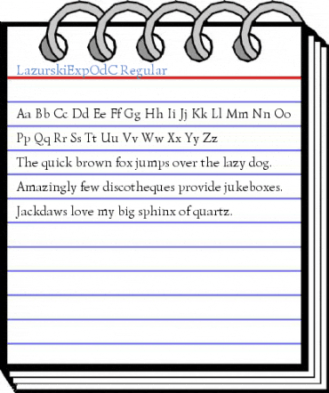 LazurskiExpOdC Regular Font