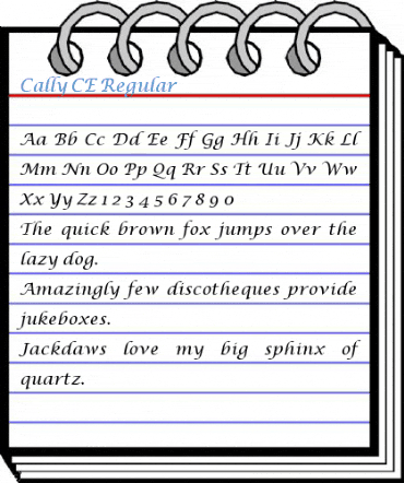 Cally CE Font