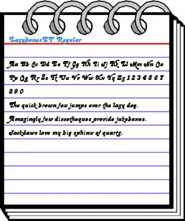 LazybonesEF Regular Font