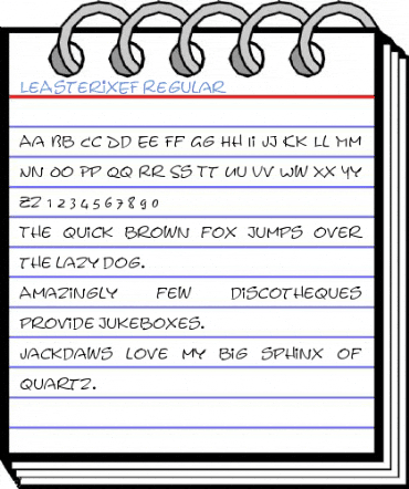 LeAsterixEF Regular Font