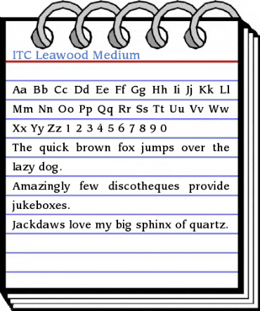 ITC Leawood Medium Font