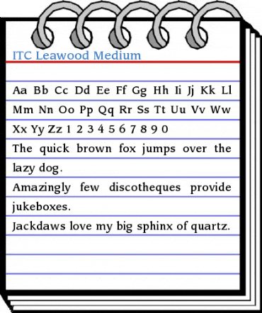 ITC Leawood Medium Font