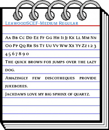 LeawoodSCEF-Medium Regular Font