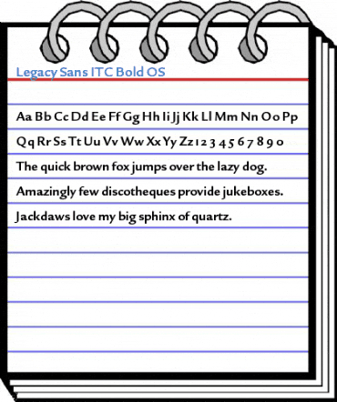 Legacy Sans ITC Bold OS Font