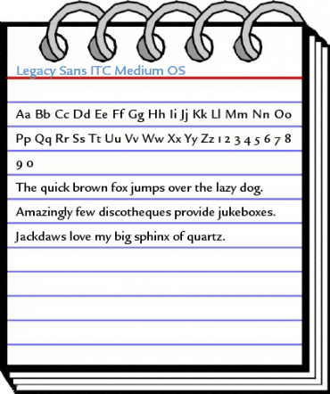 Legacy Sans ITC Medium OS Font