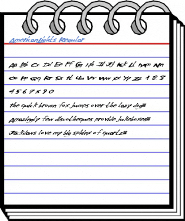 AmericanLights Regular Font