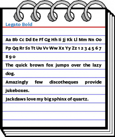 Legato Bold Font