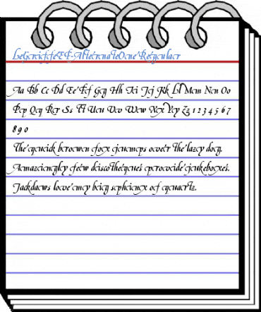 LeGriffeEF-AlternateOne Regular Font