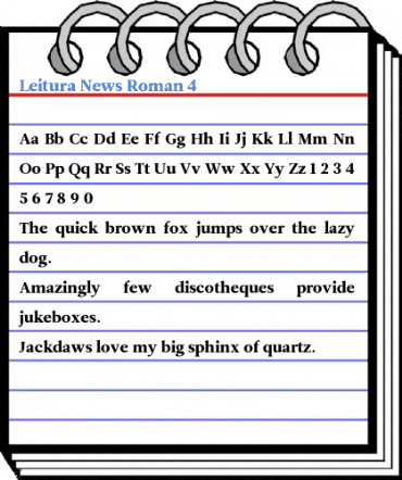 Leitura News Roman 4 Font
