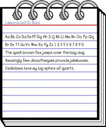 LemonadeICG Bold Font