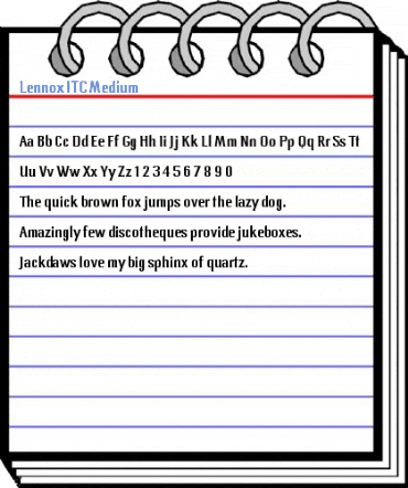 Lennox ITC Medium Font