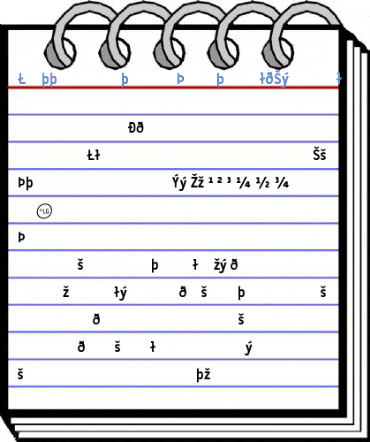 LetterGothicText BoldSymbol Font