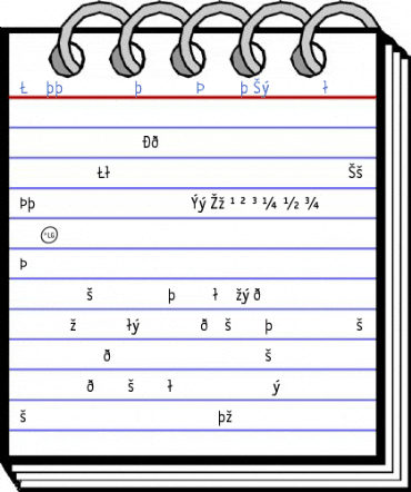 LetterGothicText Symbol Font