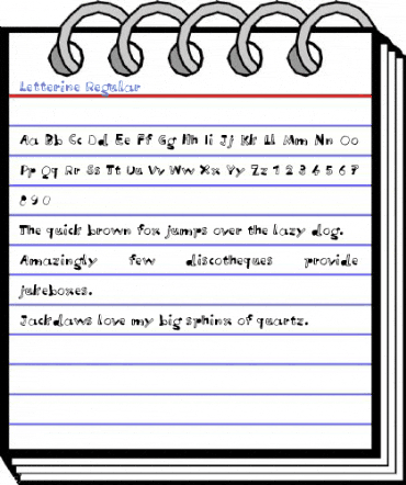 Letterine Regular Font