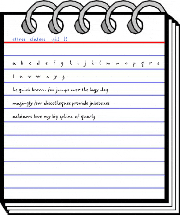 LettresEclatees LightAlt Font
