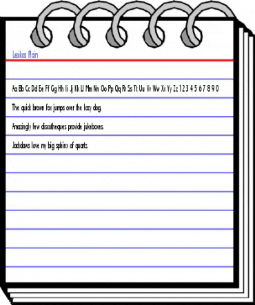 Lexikos Plain Font