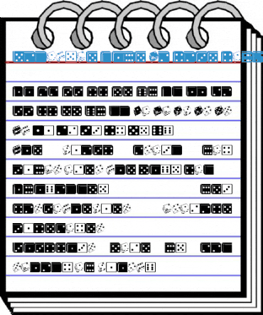 Linotype Game Pi Dice Dominoes Font