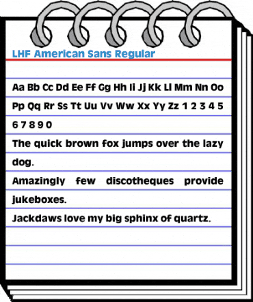 LHF American Sans Regular Font
