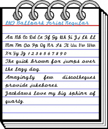 LHF Ballpark Script Regular Font