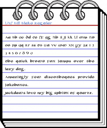 LHF Bill Blake Regular Font