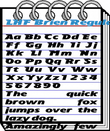 LHF Brien Regular Font