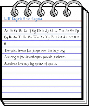 LHF English Rose Regular Font