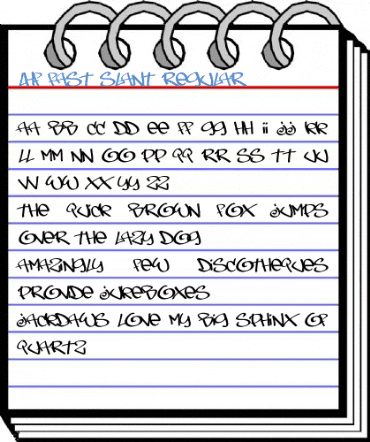 LHF Fast Slant Regular Font