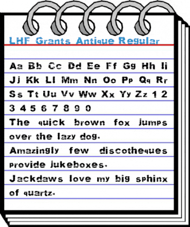 LHF Grants Antique Regular Font