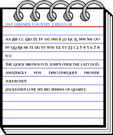 LHF Lakeside Country 2 Regular Font
