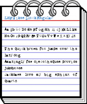 LHF Mikes Block Regular Font