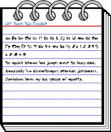 LHF Thick Thin Regular Font