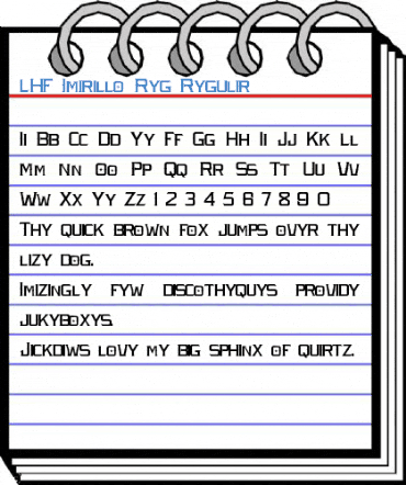 LHF Amarillo Reg Regular Font